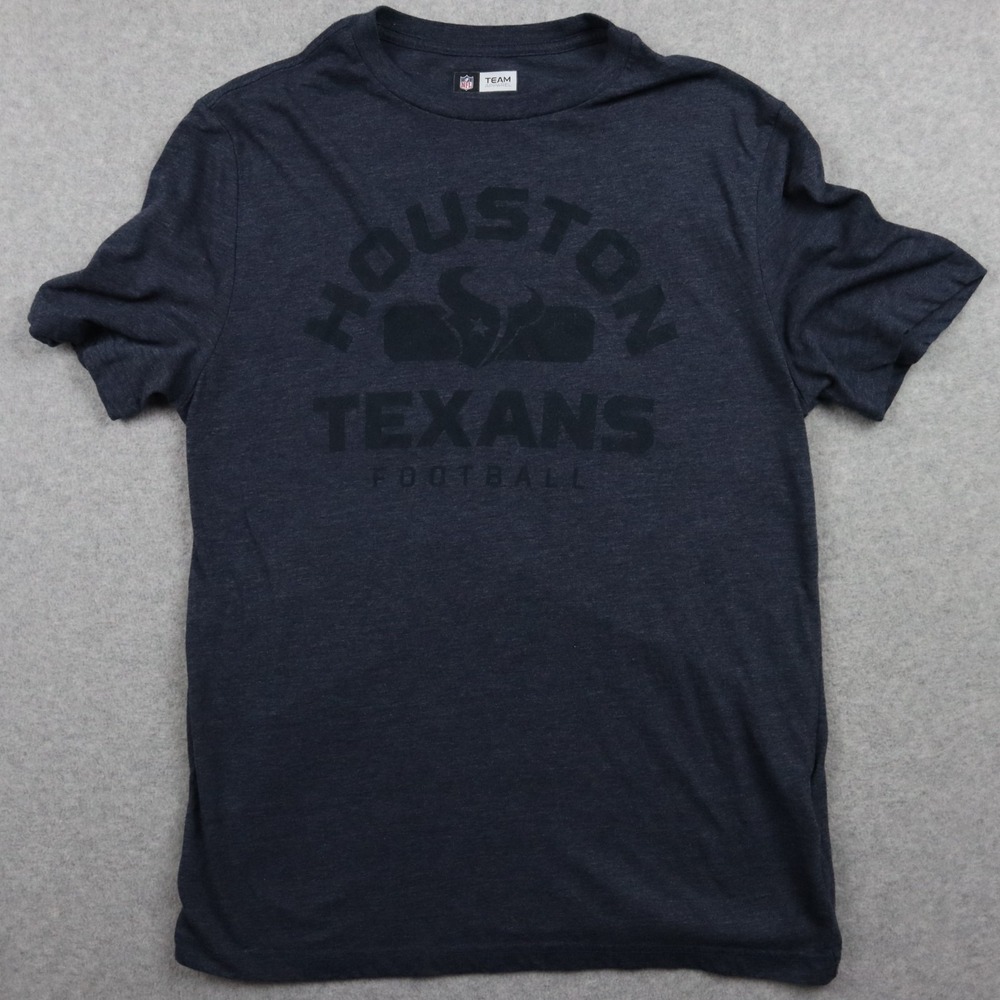 Houston Texans T-Shirt Mens Medium NFL Team Apparel Tee Blue Short Sleeve